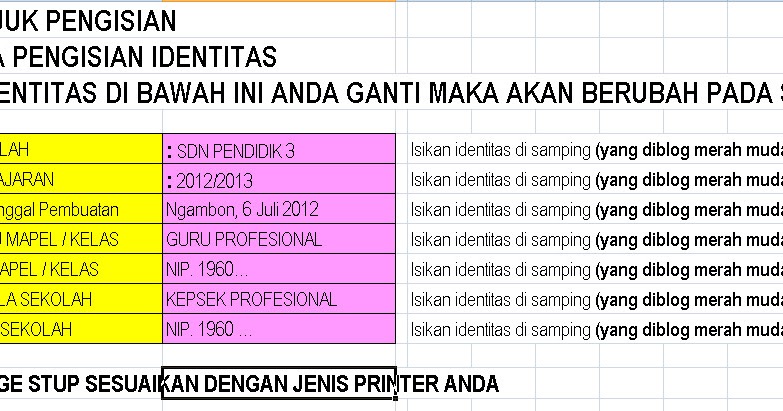 Software KKM (Kriteria Ketuntasan Minimal) PAI Kelas 1